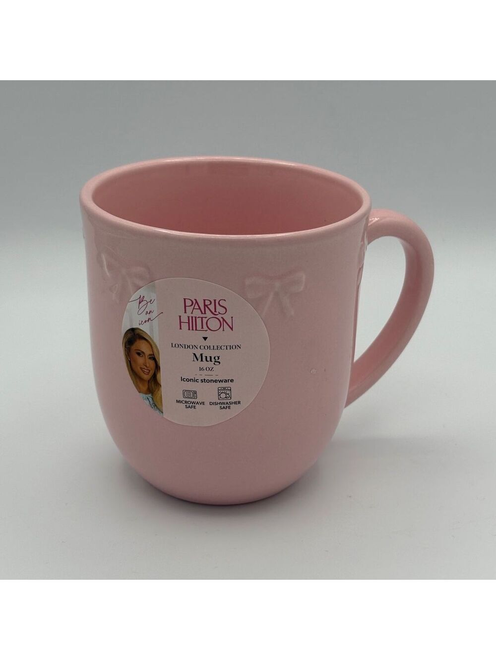 Paris Hilton London Collection Pink Bow Mug Stoneware 16oz Viral Coquette